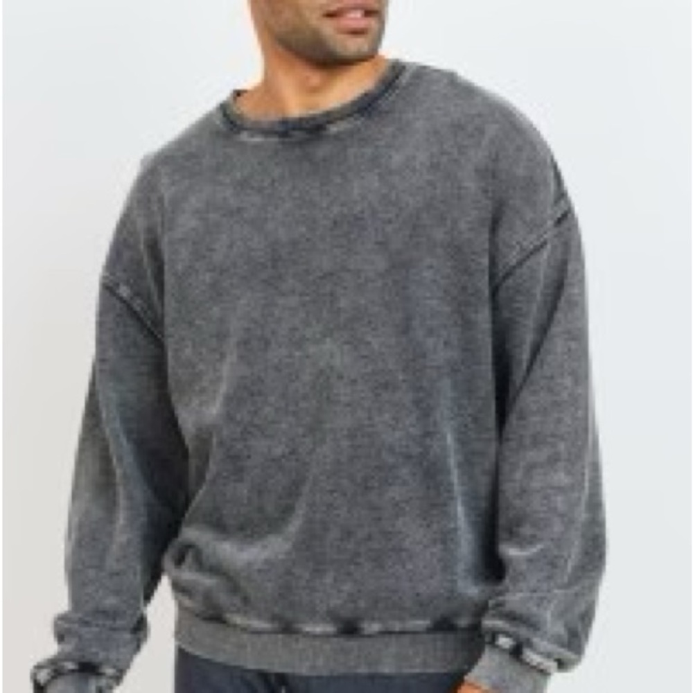 Mono B Charcoal Crewneck Sweater